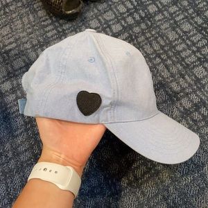Hat with heart on the side